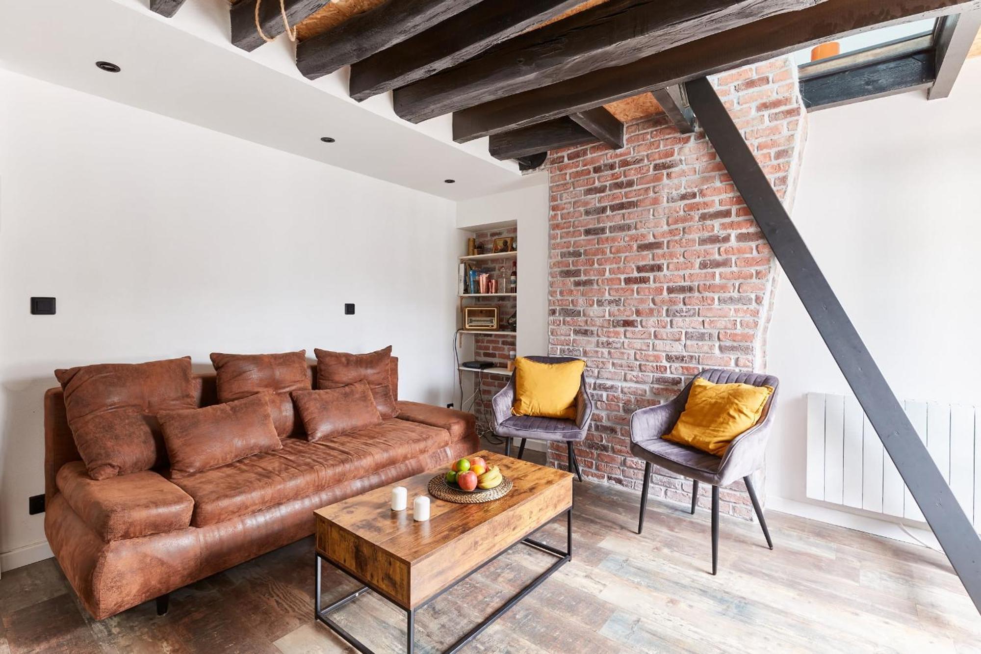 Central 1Br Room Space Paris Exterior foto